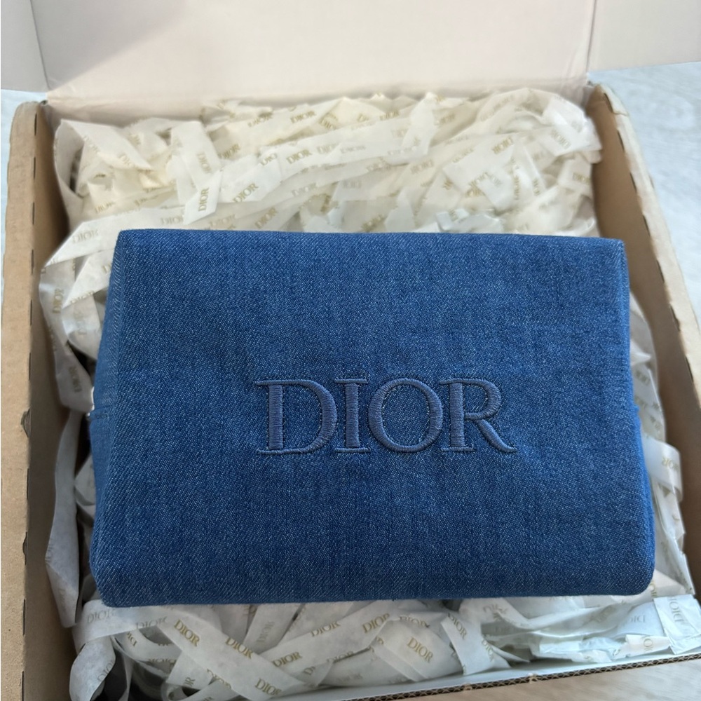 Dior Beauty Blue Denim Cosmetic Pouch